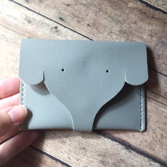 🛍 Elephant Wallet Card Holder Vinyl Faux Leather - Picture 8 of 8